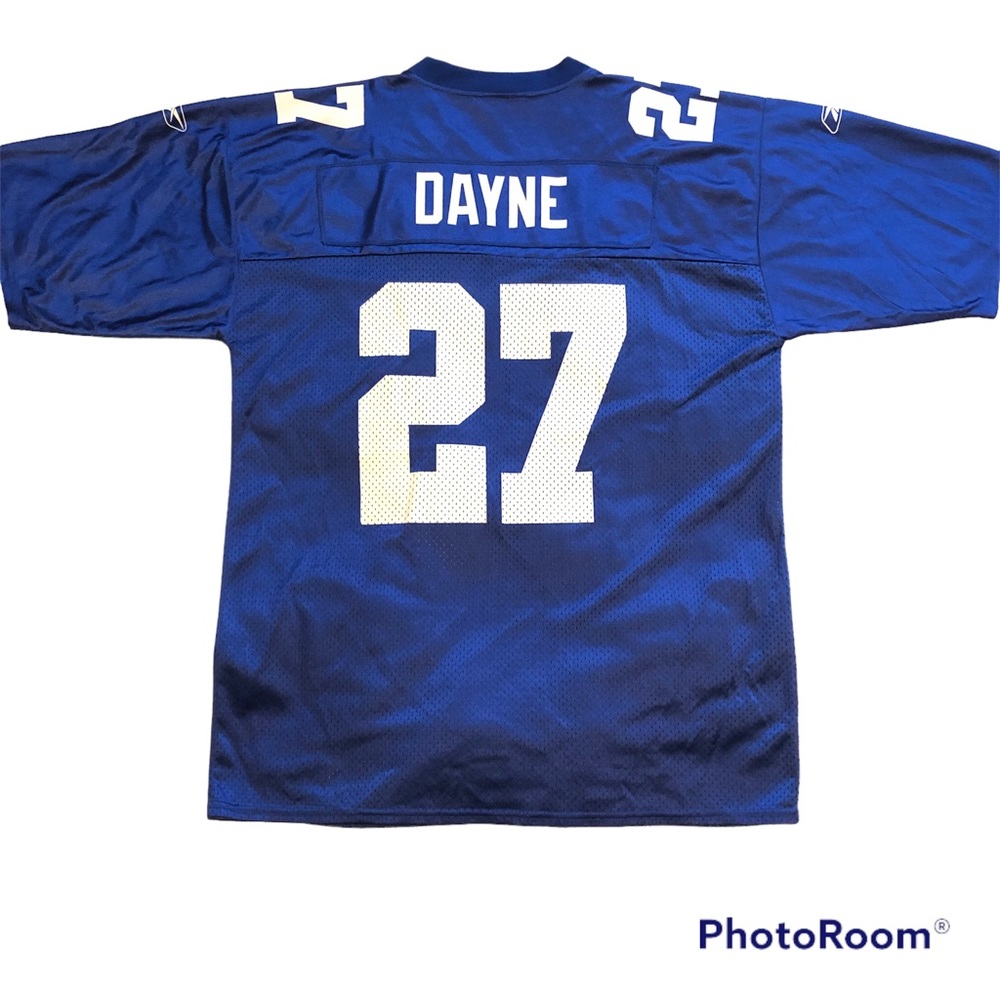 Vintage Reebok NYG Giants NFL Replica Jersey Dayne 27 Blue Men’s Large EUC - Picture 2 of 10
